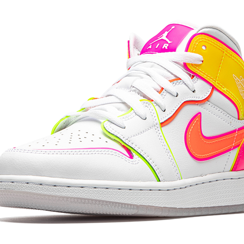 Neon Edge Glow Jordans Neon Air Jordans Nike Air Jordan Mid Edge