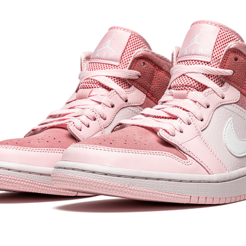 Air jordan mid pink sale