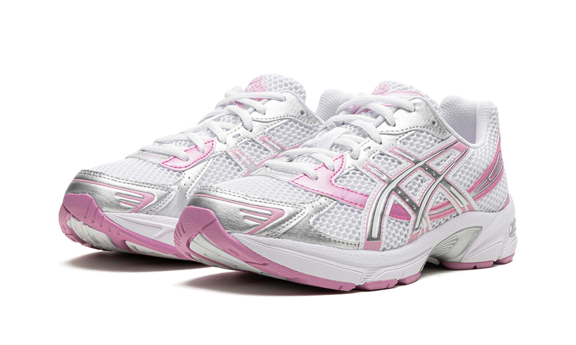 asics white pink