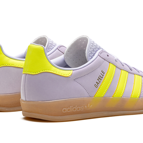 adidas Womens Gazelle Indoor (Dawn/Solar/Yellow), 10.5
