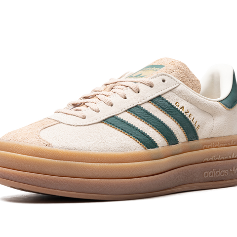 adidas Women's Originals Gazelle Bold, Cream White / Collegiate Green / Magic Beige / 8 adidas Women's Originals Gazelle Bold, Cream White / Collegiate Green / Magic Beige / 8