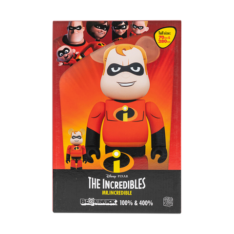MEDICOM TOY x Disney Pixar Mr. Incredible BE@RBRICK 100% And