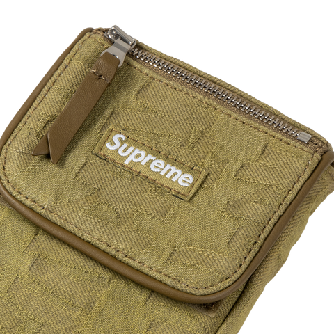 SUPREME Fat Tip Jacquard Denim Neck Pouch 