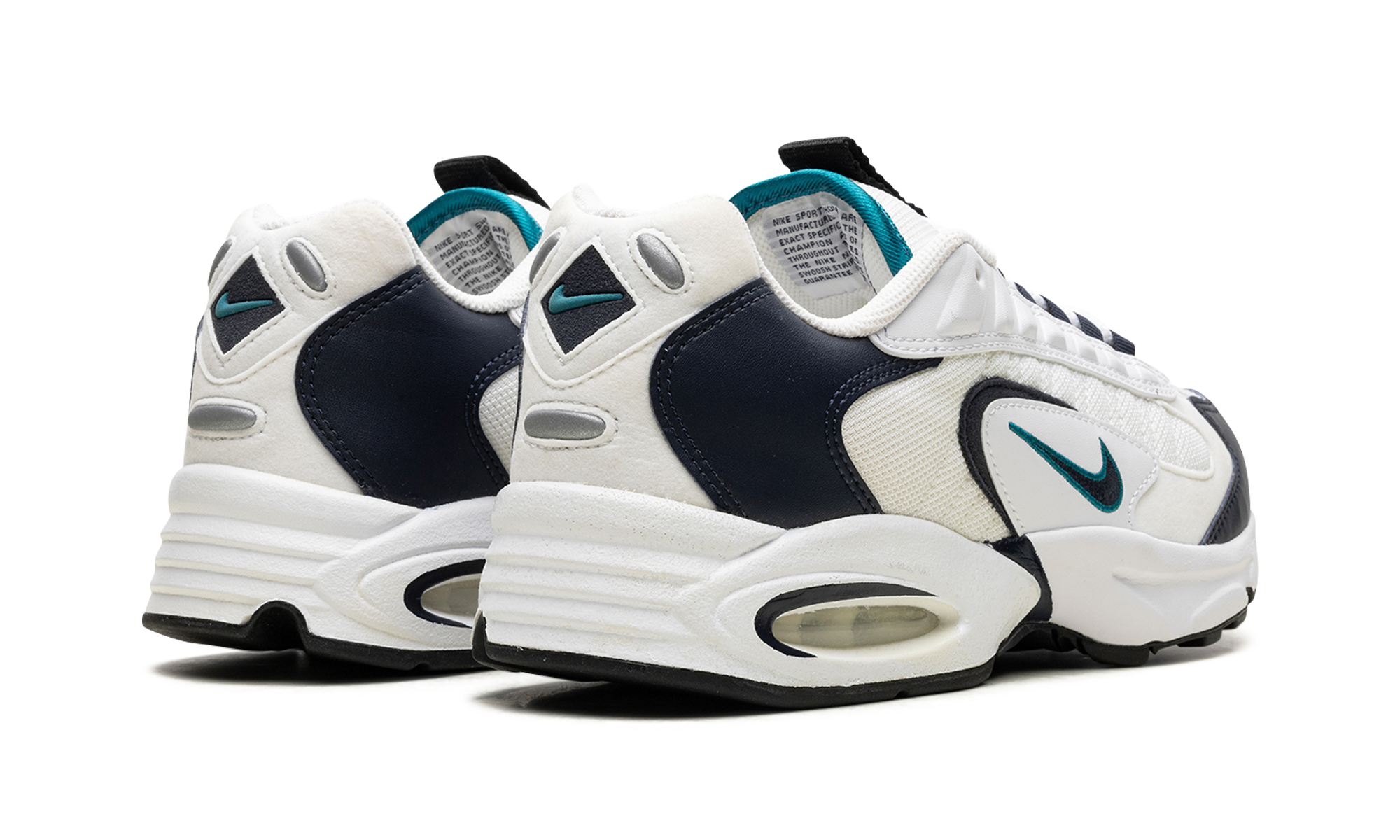 nike air max triax 96 white deep emerald obsidian