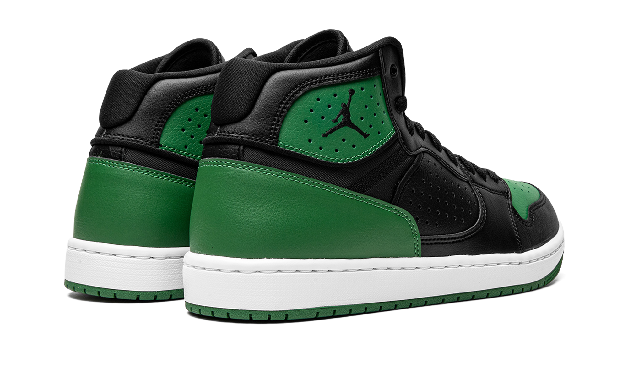 jordan access black and green