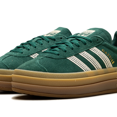 adidas Women's Gazelle Bold 'Collegiate Green White Gold' 6