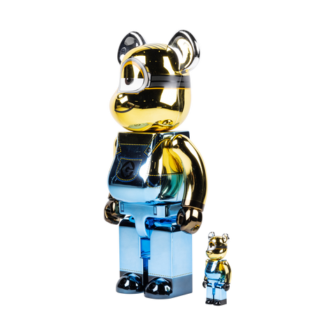 その他 MEDICOM TOY - Bearbrick STUART Chrome Ver. 100% &amp; 400% BE＠RBRICK Minions Fever Stuart: Chrome Ver. 100％ & 400