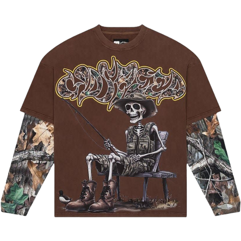 m*o様 GODSPEED GONE FISHING LAYERED T-SHI GODSPEED NEW YORK Gone Fishing Layered T-Shirt 