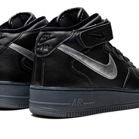 Air force 1 black silver shop