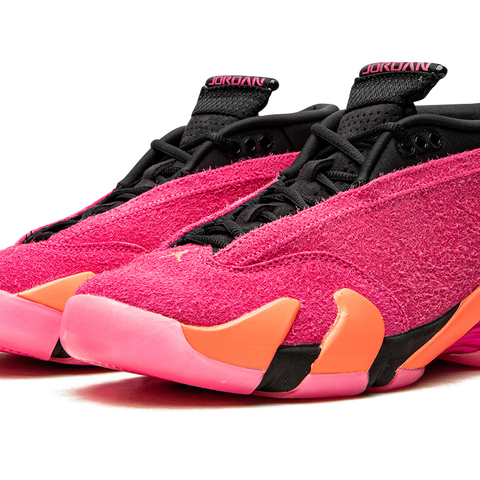Jordan 14 pink and white sales