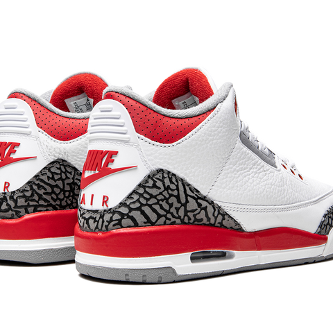 Red jordan 3s sales