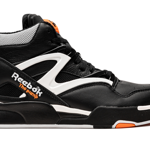 Reebok pumps black and orange hotsell