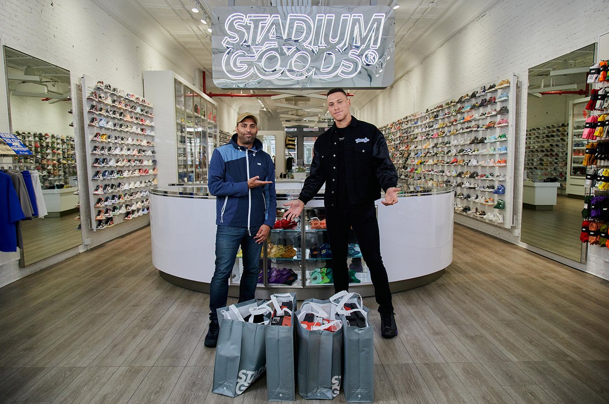 Aaron Judge Goes Sneaker Shopping with Complex at Stadium Goods