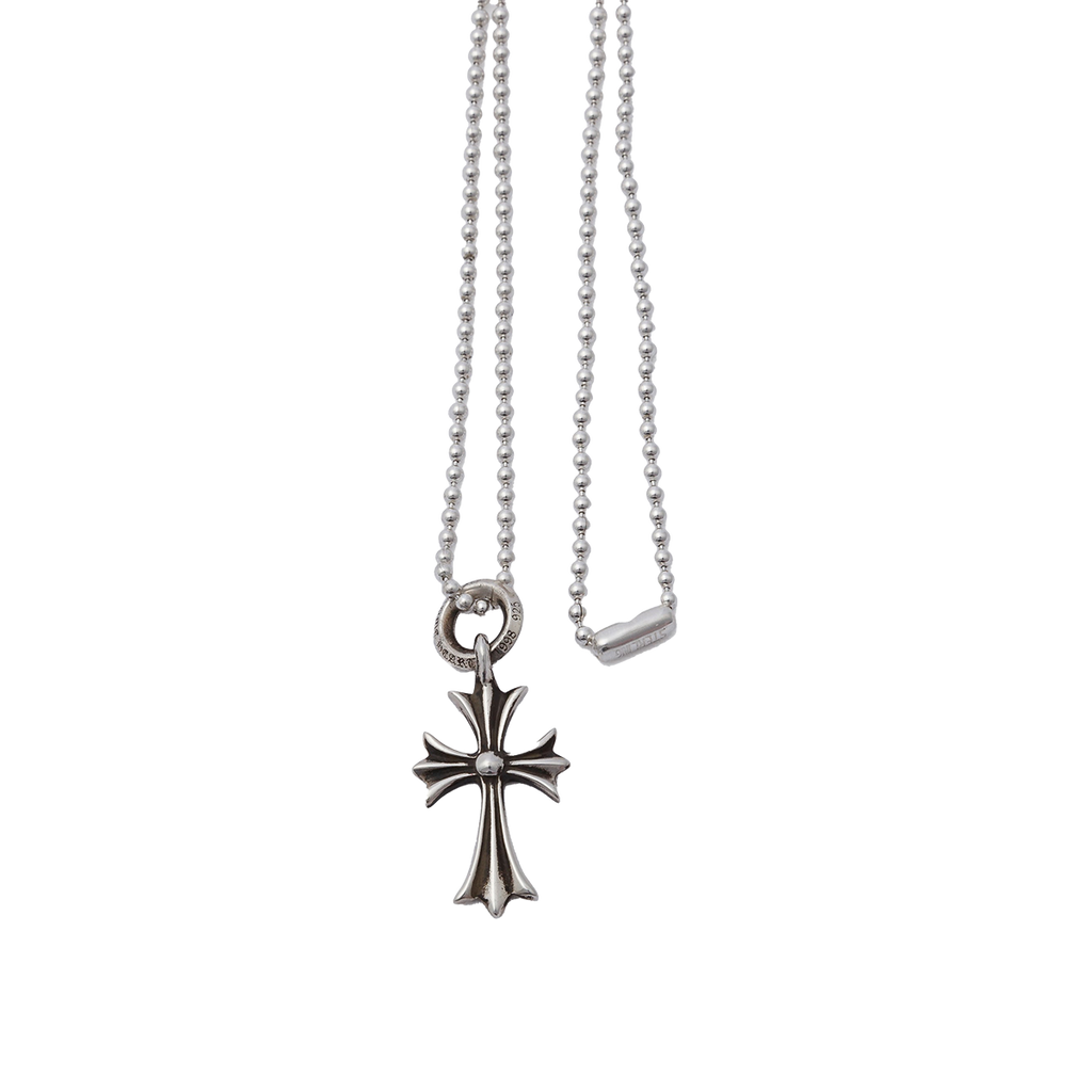 CHROME HEARTS Tiny CH Cross Pendant With Ballchain 