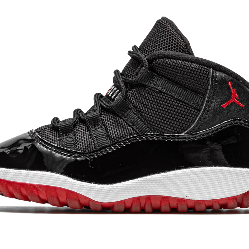 Jordan 11 bred kid sizes sales