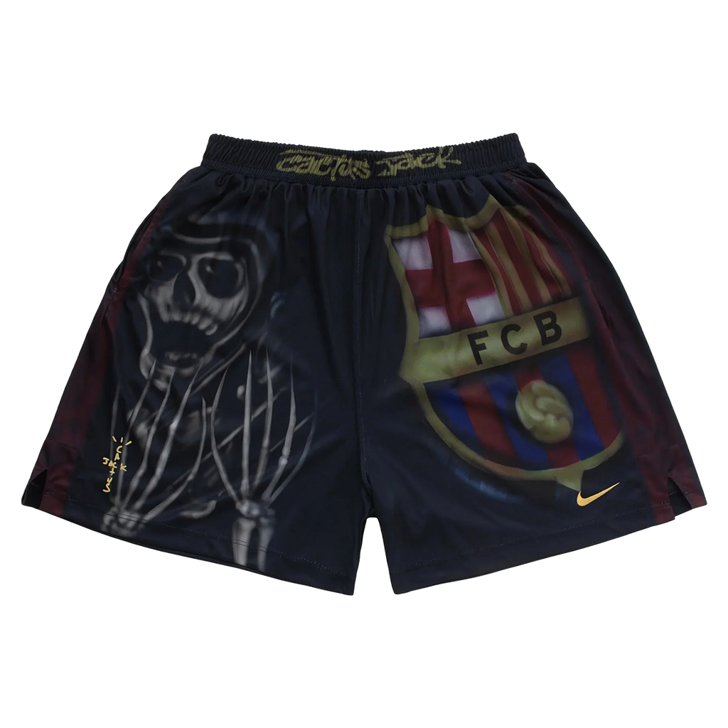 激レア cactus jack NIKE Barcelona SHORTS TRAVIS SCOTT Nike x FC Barcelona Skeleton Home Shorts 