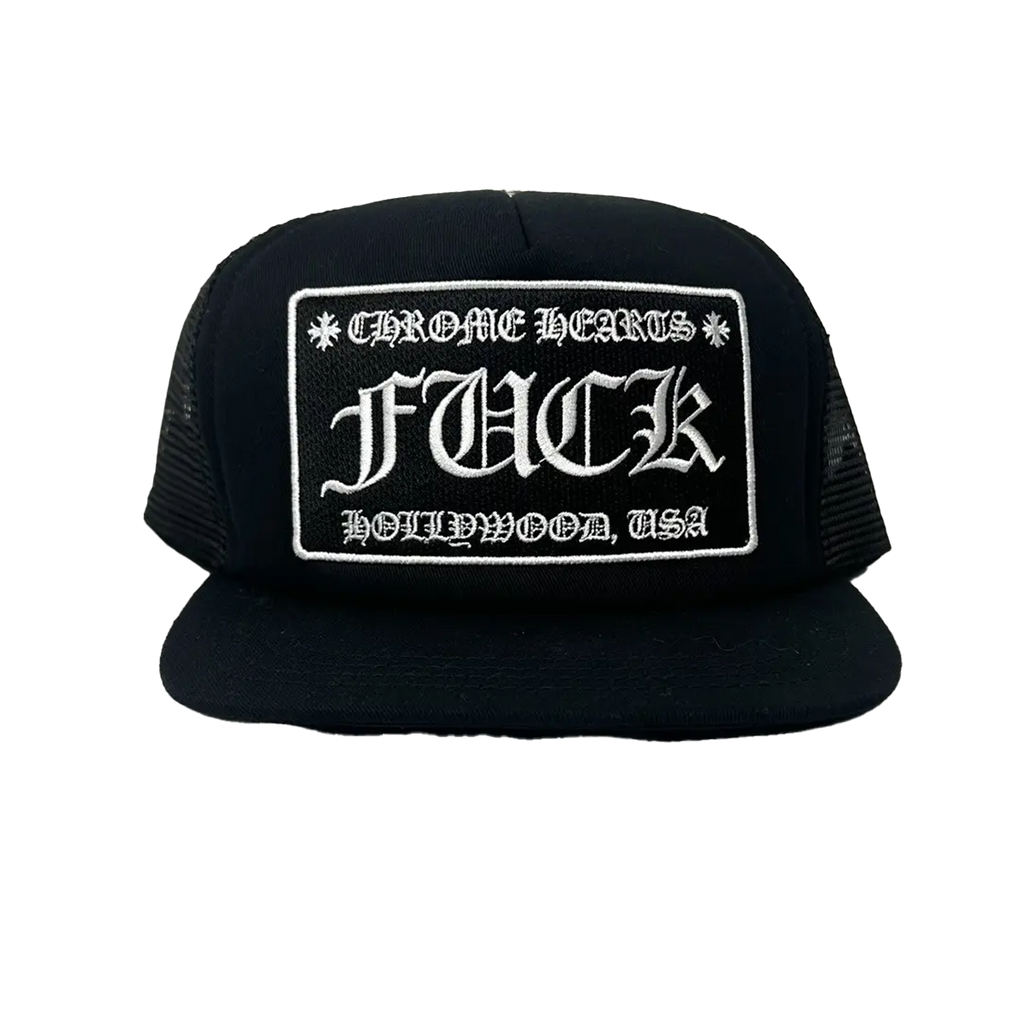 CHROME HEARTS Fuck Hollywood Trucker Hat 