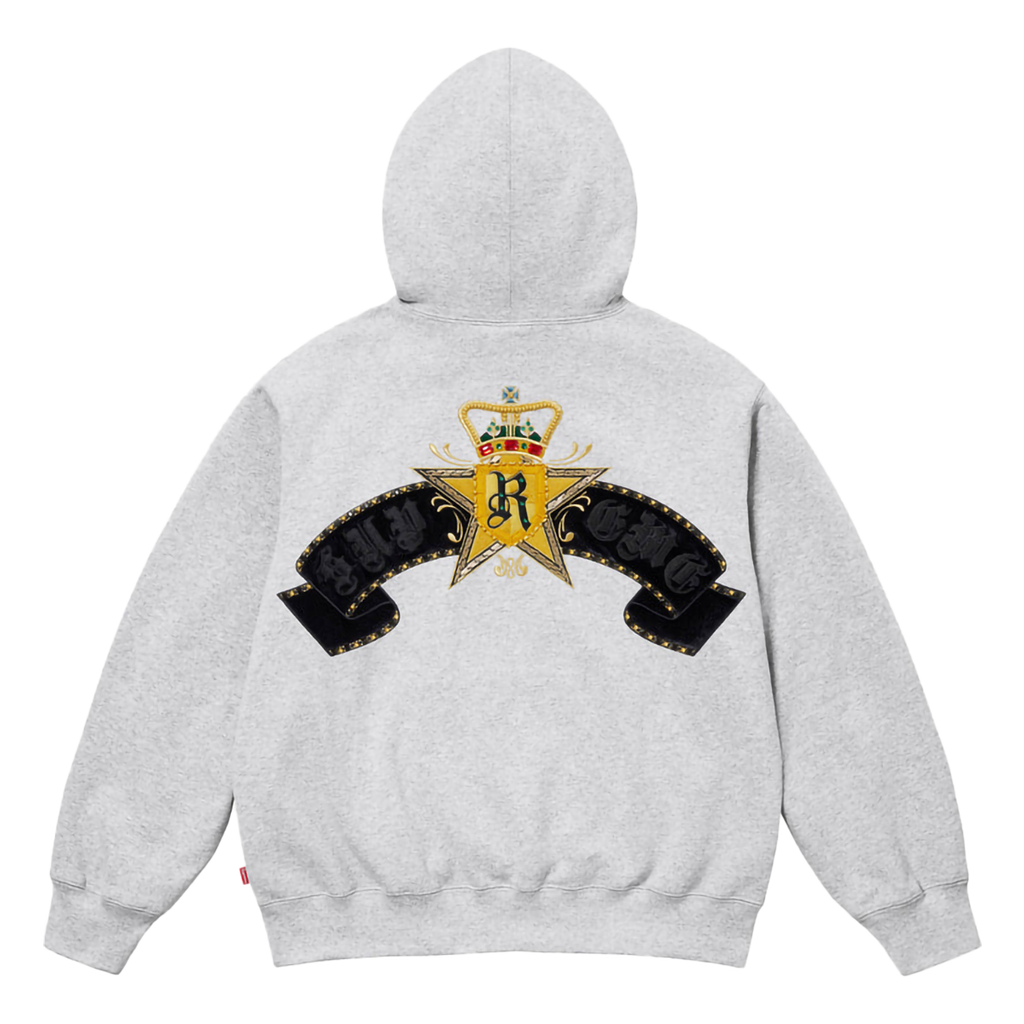 SUPREME Crest Zip Up Hooded Sweatshirt 