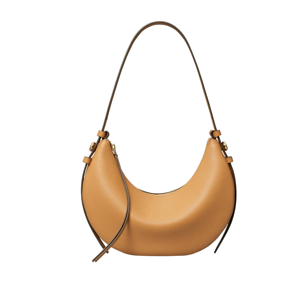 TORY BURCH Romy Half Moon Bag "Tiramisu" 178677 227 — OS