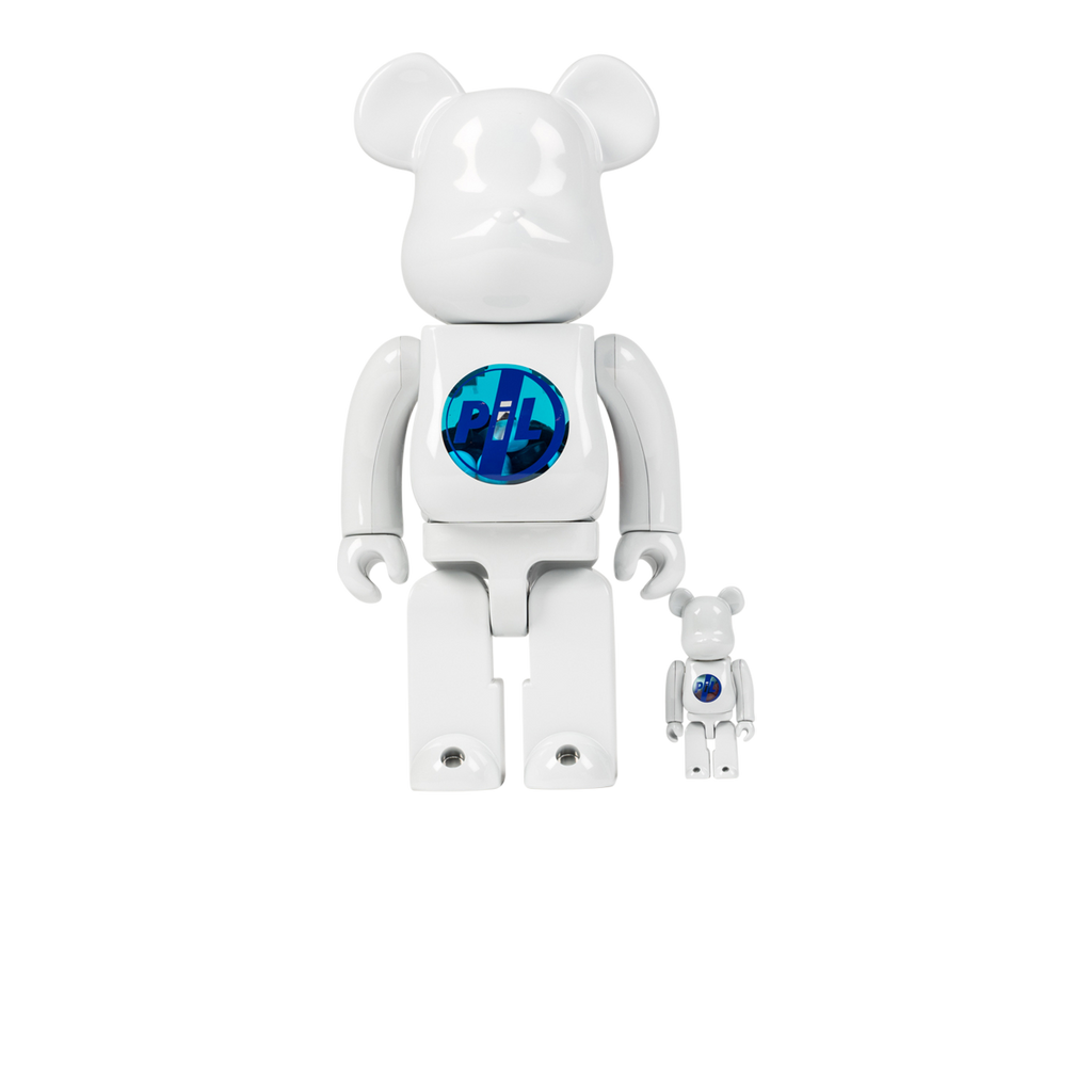 BE@RBRICK PiL CHROME Ver. 100％ & 400％ PiL Chrome Version 400% + 100% Bearbrick Combo by Medicom