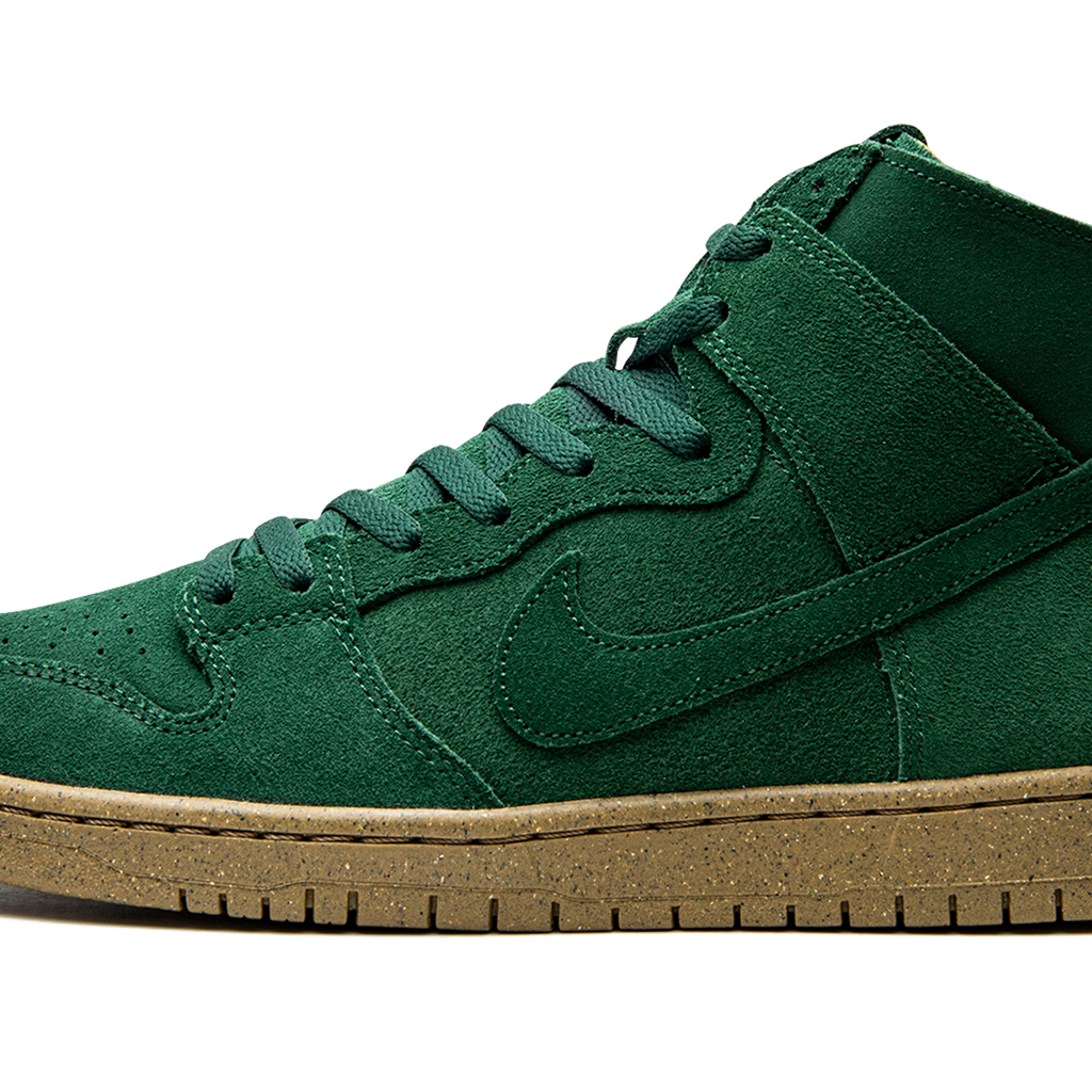 Nike sb dunks high green hot sale