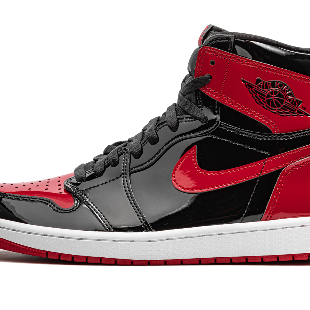 Jordan red patent leather discount