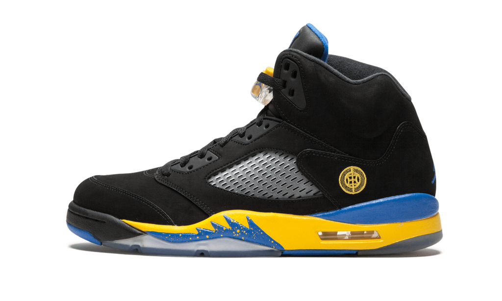 Air jordan 5 blue yellow clearance