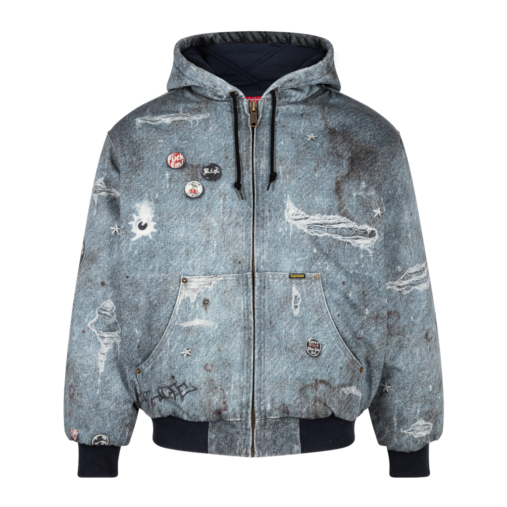 SUPREME HJR Trompe L'oeil Hooded Work Jacket SUPREME HJR Trompe L'oeil Hooded Work Jacket