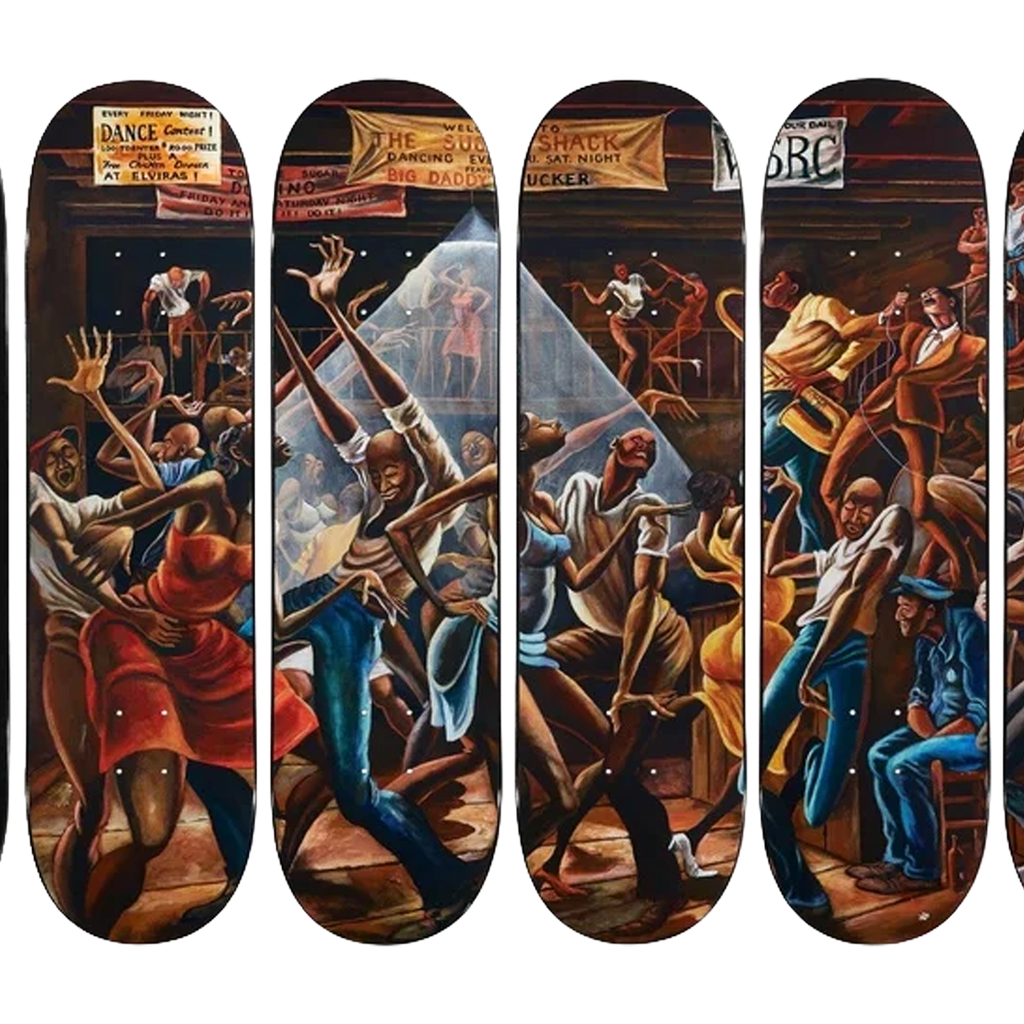 スケートボード Supreme Ernie Barnes Skateboard Deck Set SUPREME Ernie Barnes Skateboard Deck Set 