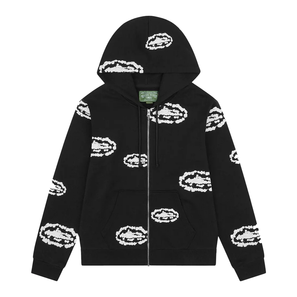 DENIM TEARS Cotton Wreath Zip Hoodie 