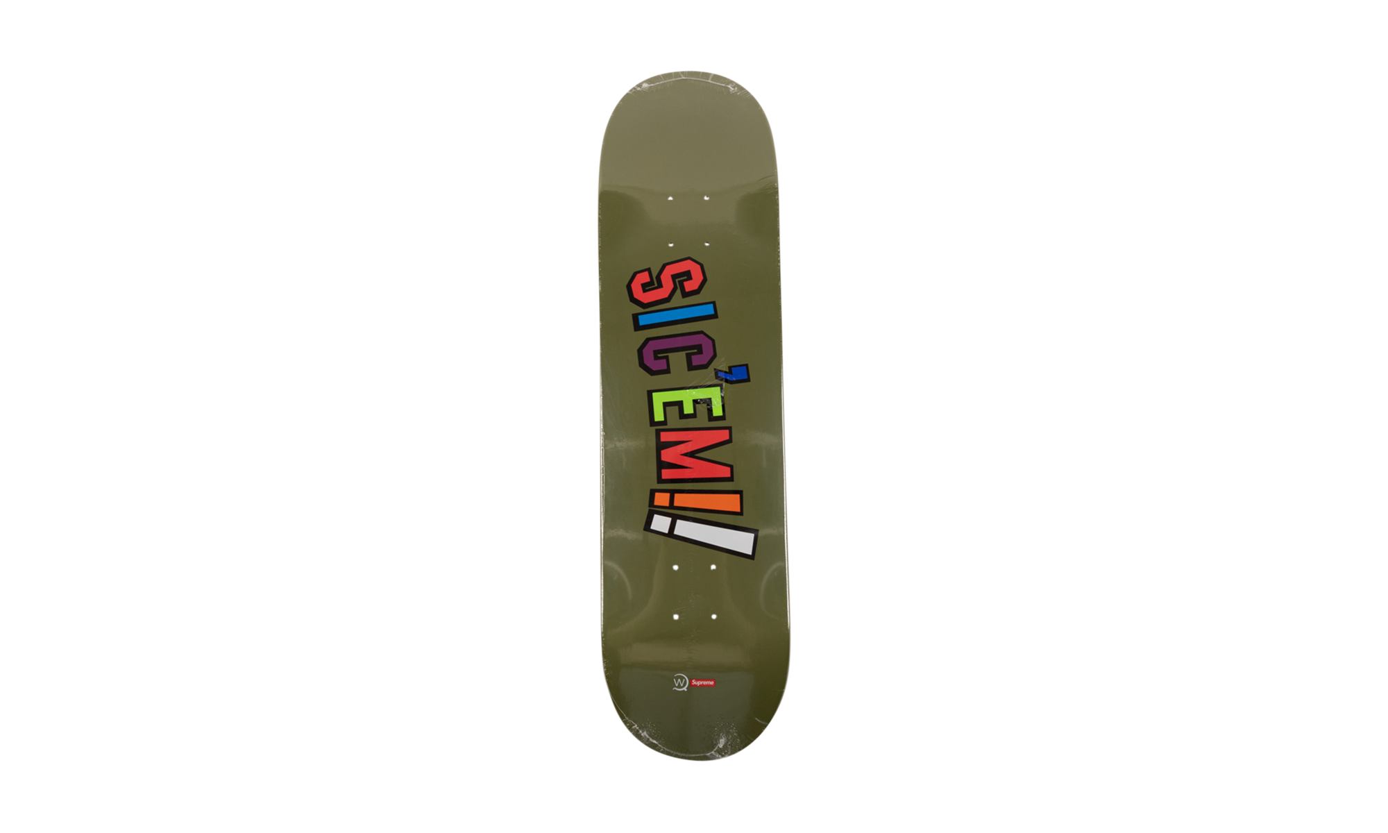 Supreme Skateboard WTAPS Deck | - Sic'em! x FW21 Black Sic'Em