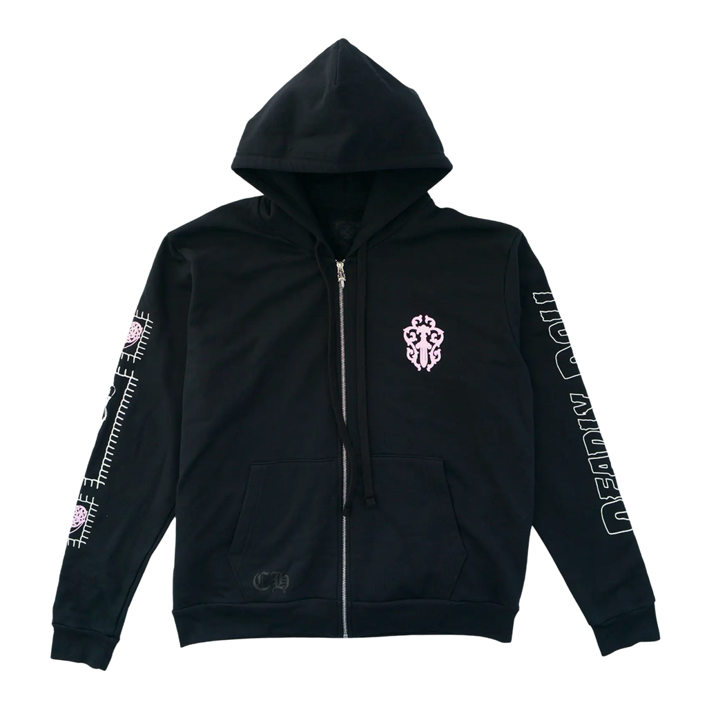 CHROME HEARTS Deadly Doll Zip Up Hoodie 
