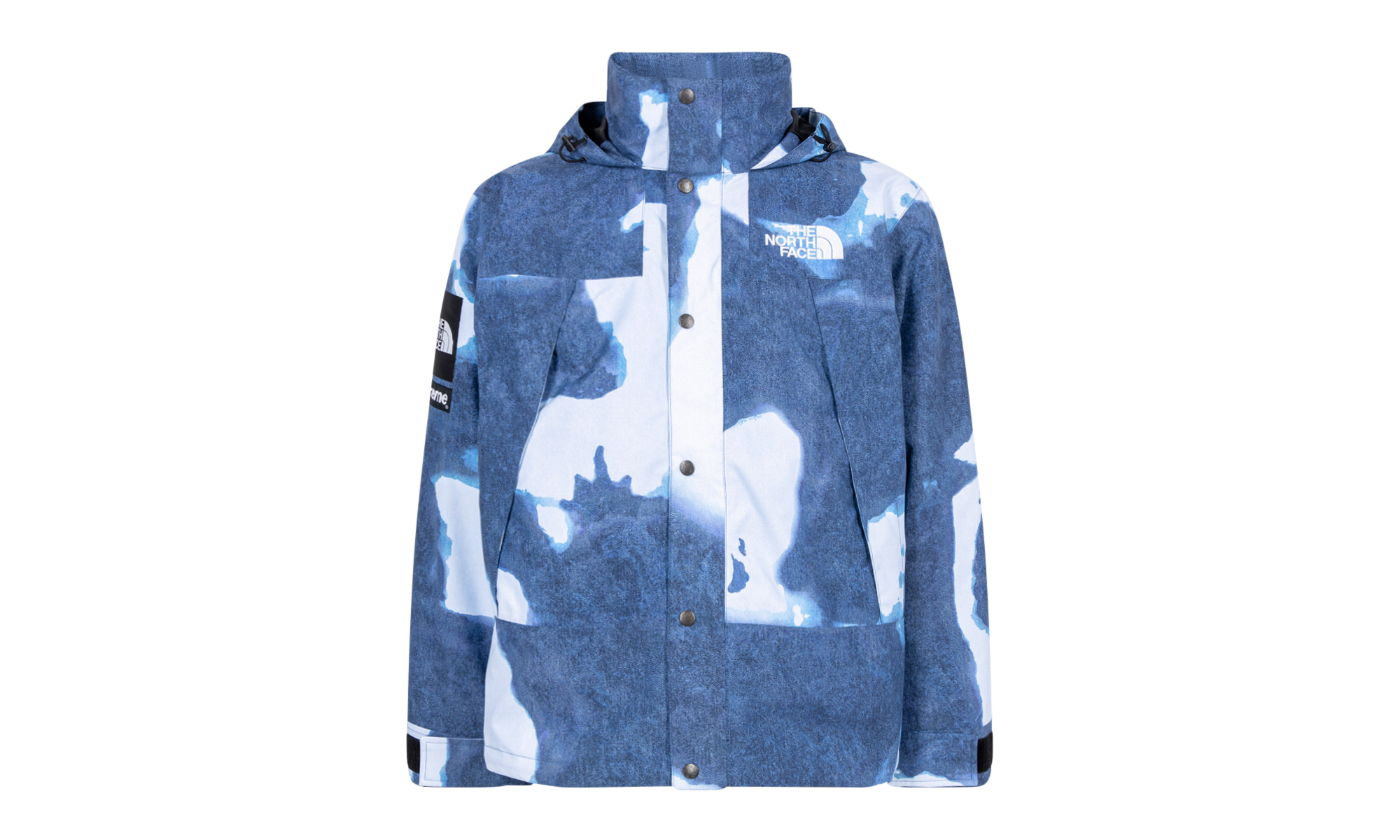 SUPREME TNF Bleached Denim Print Mount SUPREME TNF Bleached Denim Print Mount