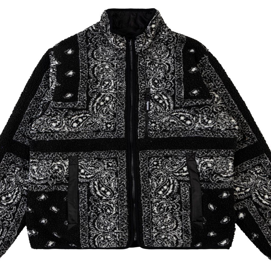 SUPREME Reversible Bandana Fleece Jack 