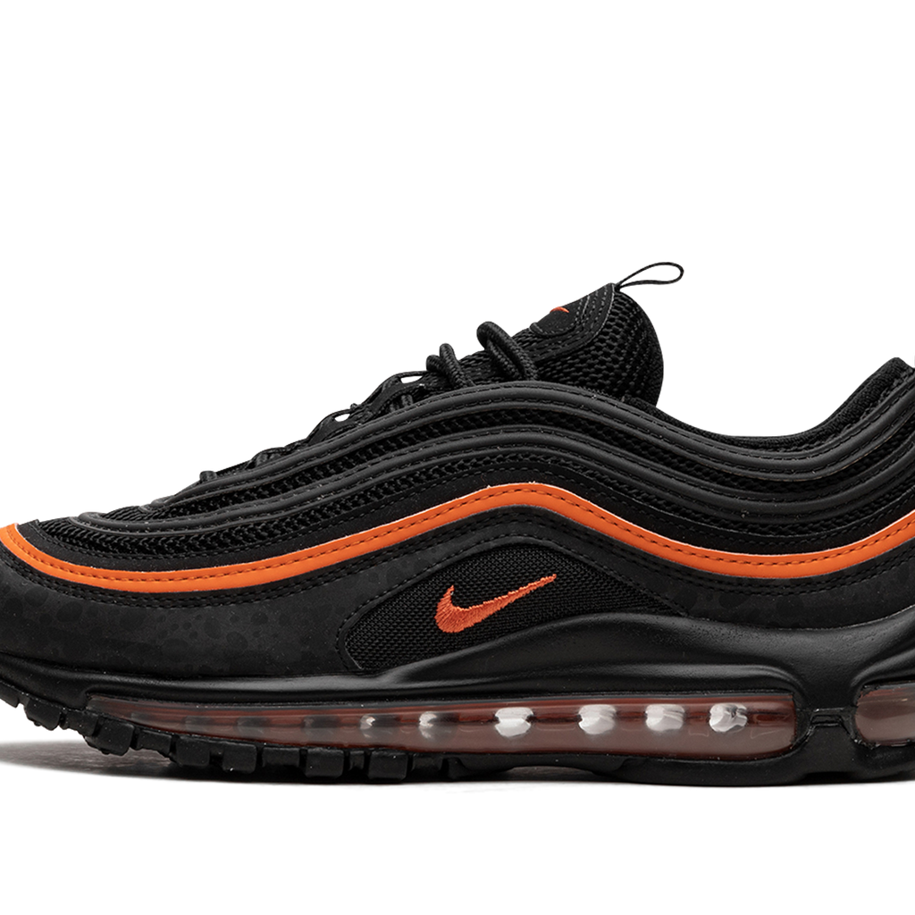 NIKE Air Max 97 GS Black Safety Orange Stadium Goods