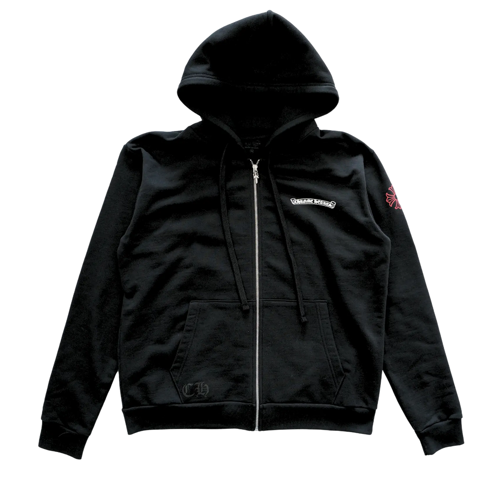 CHROME HEARTS NYC Scroll Zip Up Hoodie 