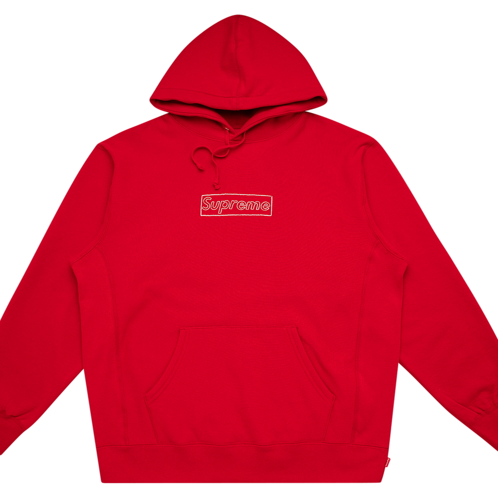 トップス KAWS Chalk BOX Logo Hooded Sweatshirt Supreme KAWS Chalk Logo Hooded Sweatshirt Black Men's - SS21
