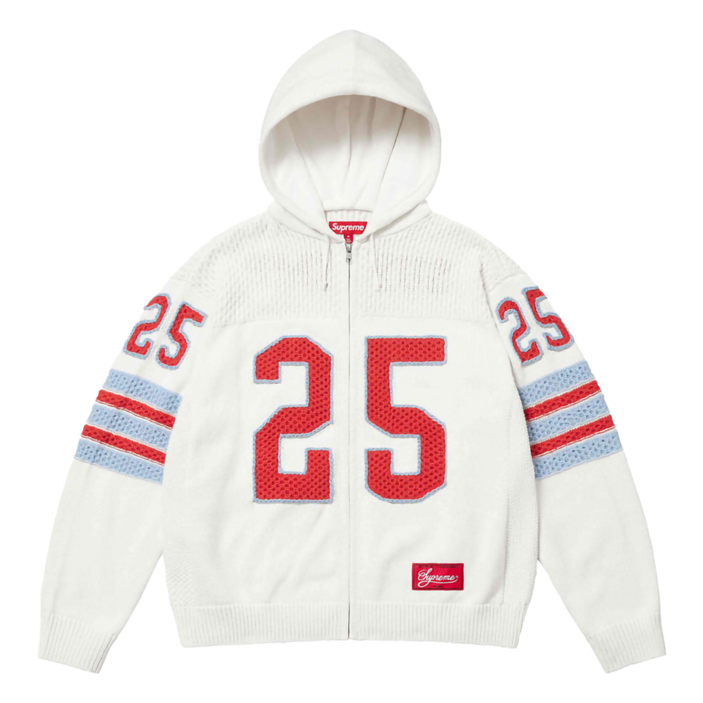 【Supreme】Sport Zip Up Hooded Sweater★White★25SS★ SUPREME Sport Zip Up Hooded Sweater