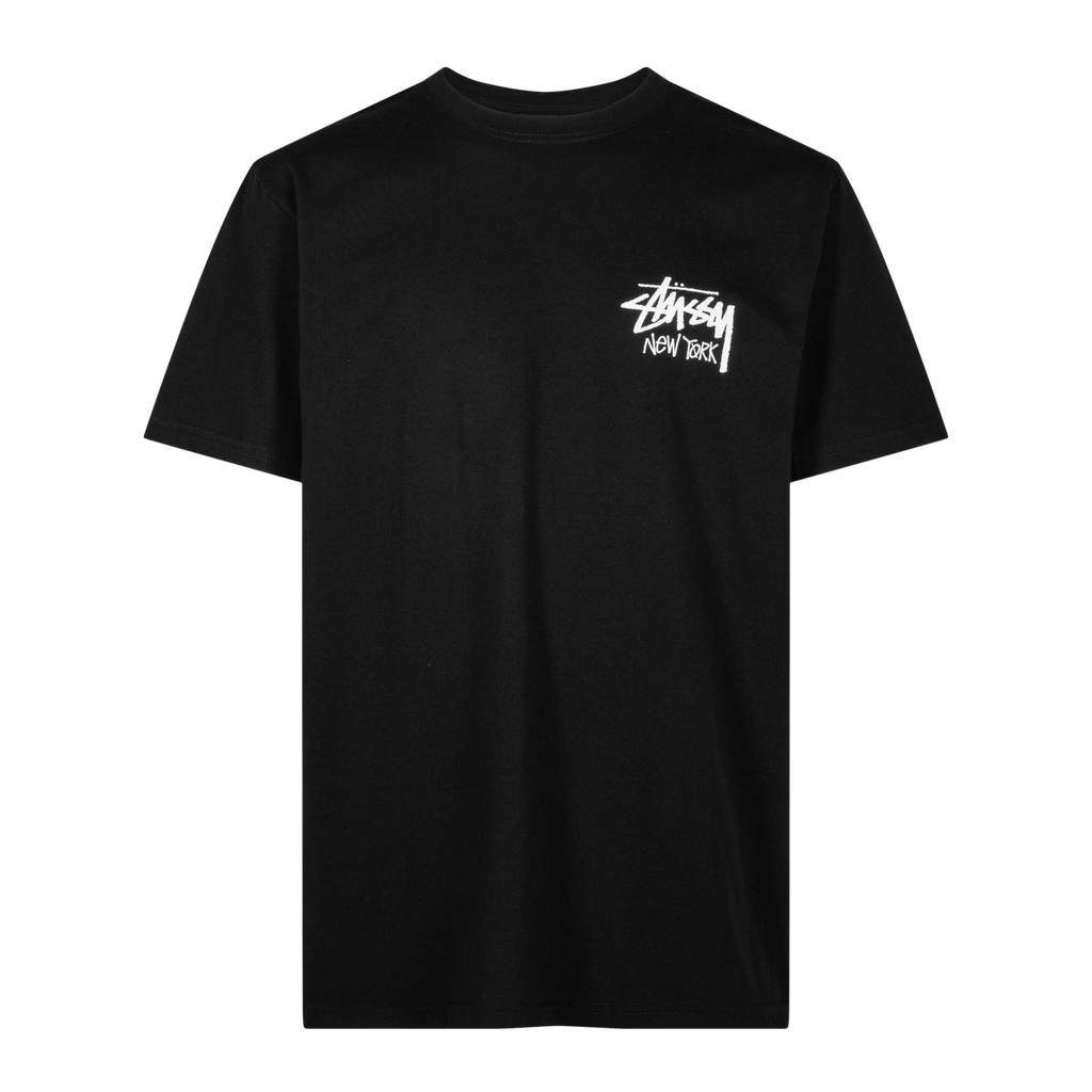 STUSSY basic stussy TEE LARGE ブラック STUSSY BASIC STÜSSY TEE 