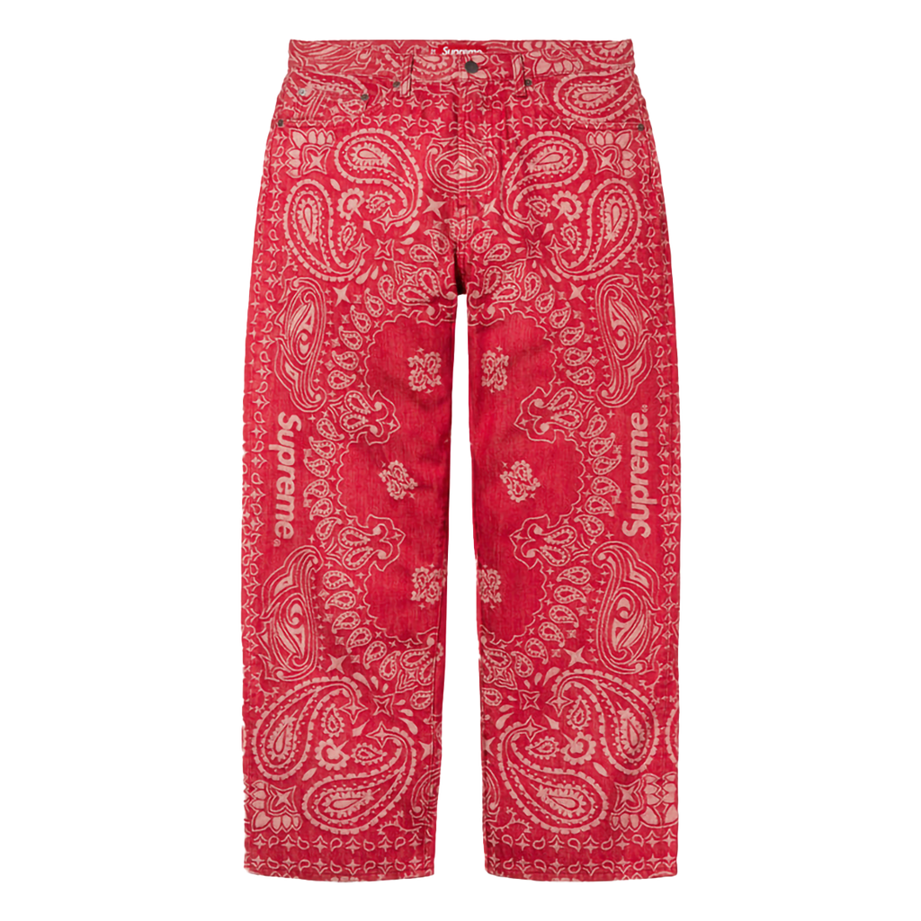 SUPREME Bandana Jacquard Baggy Jean 